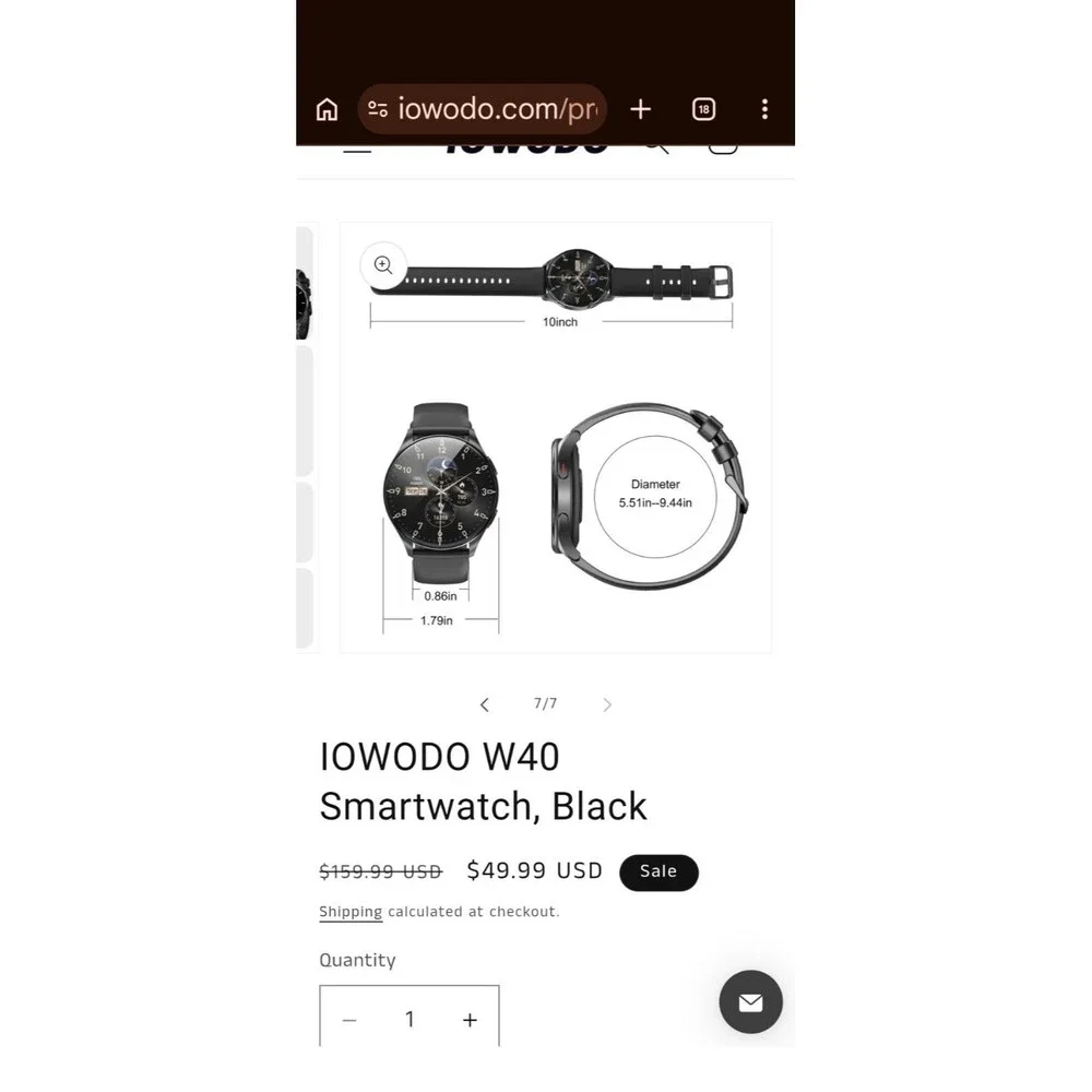 Smart Watch W40 By IOWODO